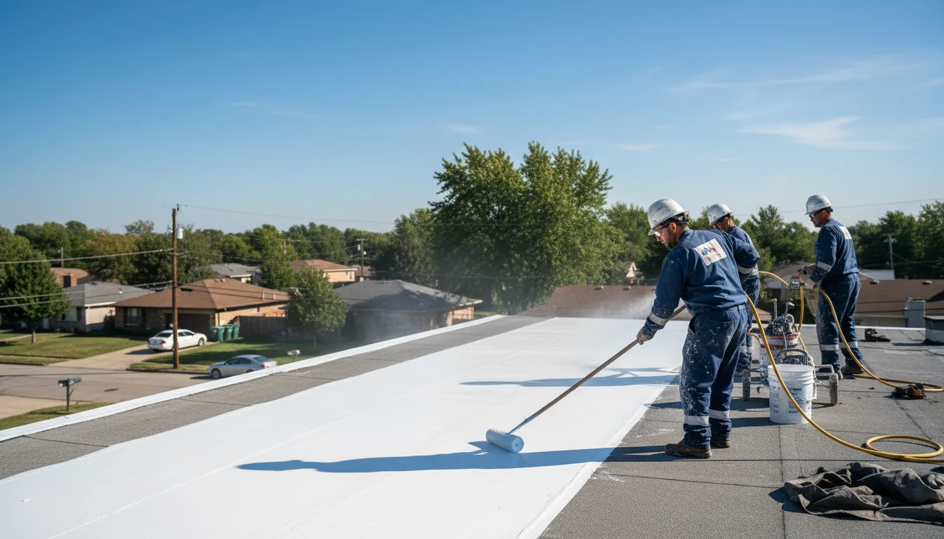 Commercial roof coating in Levittown, PA near me